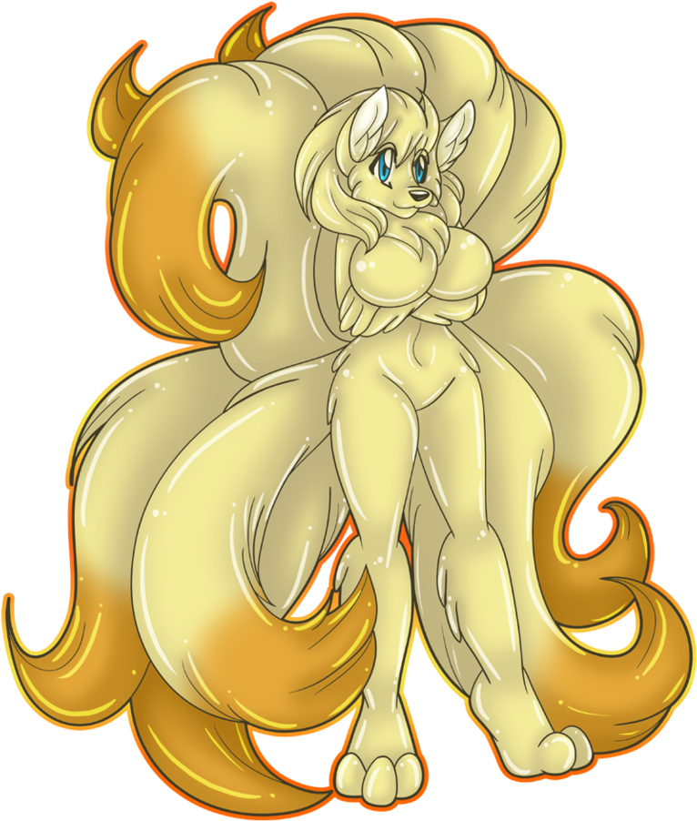 Live, Love, Furries Images Sexy Ninetails Hd Wallpaper - Ninetails Anthro (834x958), Png Download