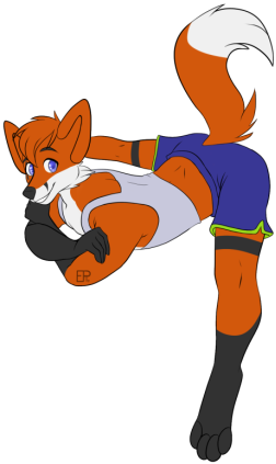 Since Red Fox Fursonas Are So Common, What Kind Of - Fox Fursona (350x472), Png Download