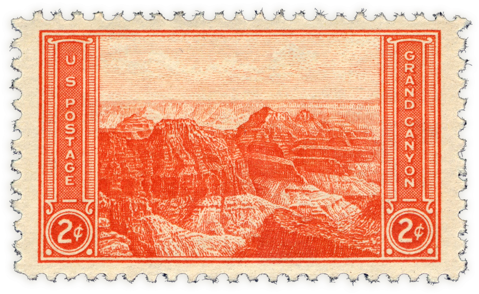 Grand Canyon Stamp (1000x653), Png Download