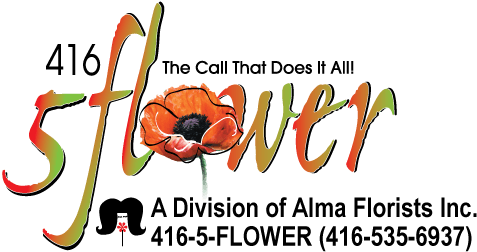 Your Toronto Florist The Call That Does It All - 416 5 Flower / Alma Florist (488x265), Png Download