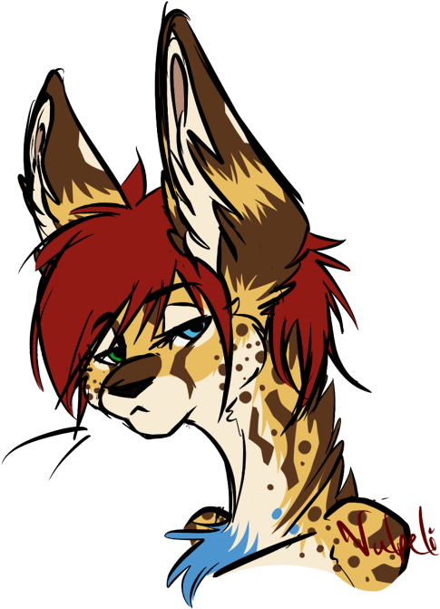 My Boyfriend @nixera Is Also A Furry, He's Got His - Serval Fursona (500x679), Png Download