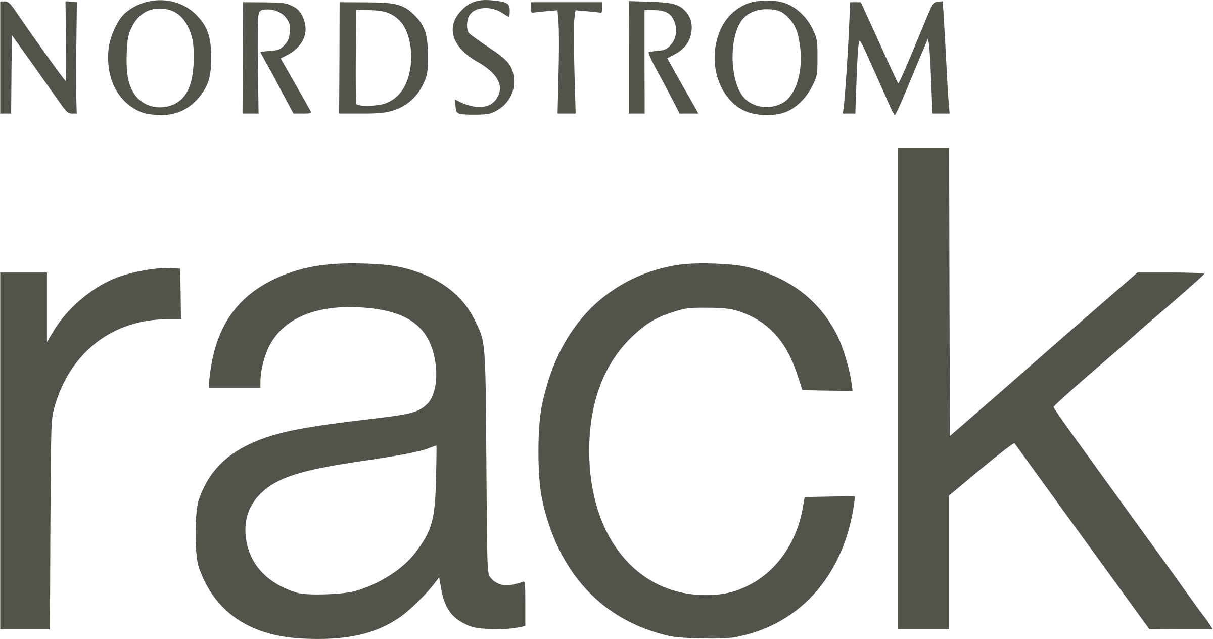 Nordstrom Rack Logo Png Transparent - Nordstrom Rack Logo (2400x1264), Png Download