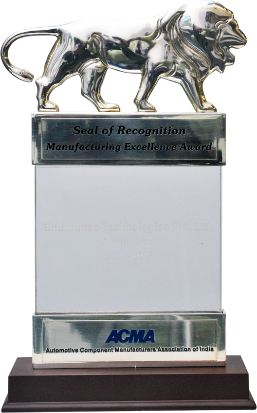 04 Pm 72668 Bajaj Quality Award Gold 2008 Shock Absorber - Trophy (528x847), Png Download