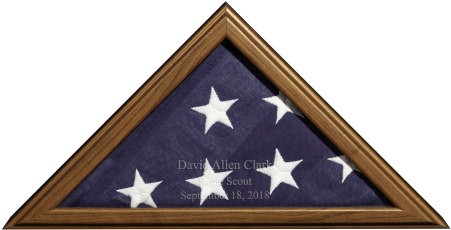 Small American Flag Display Case Made In Usa Free Shipping - Flagbox (450x300), Png Download