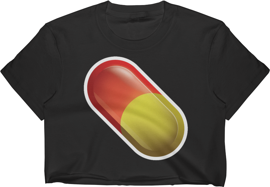 Emoji Crop Top T Shirt - Fast Food (1000x1000), Png Download