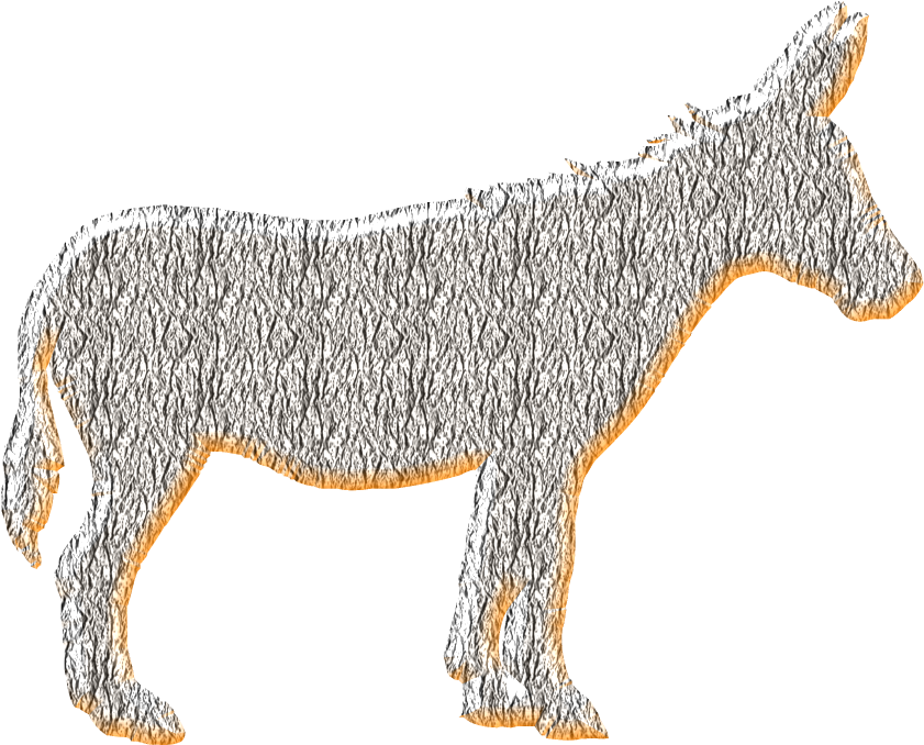 Click On Burro Image Save Graphic In Transparent Png - Watercolor Farm Animals (1024x800), Png Download