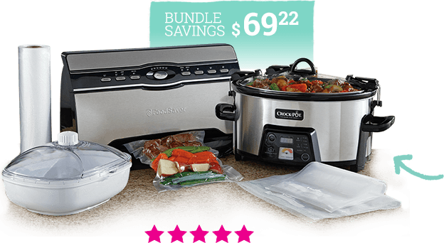 Foodsavor And Crock-pot Seal To Savor - Vegetable (624x342), Png Download