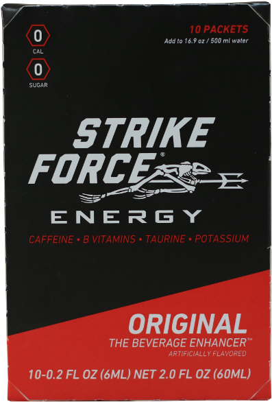 Strike Force, 10 Count Box - Strike Force Energy 10 Count Box - Lemon Men's Hydration (600x600), Png Download