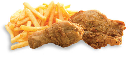 Munchies Fish And Chips Prides Itself On Having Made - Southern Fried Chicken And Chips (560x360), Png Download