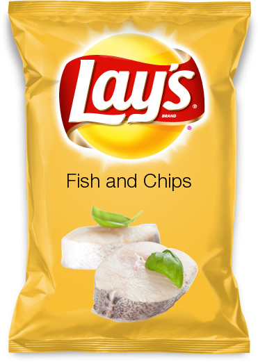 Fish And Chips - Lays Fried Pickles With Ranch Chips (371x521), Png Download