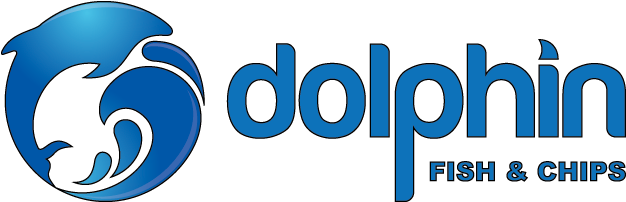 Dolphin Fish & Chips (639x227), Png Download