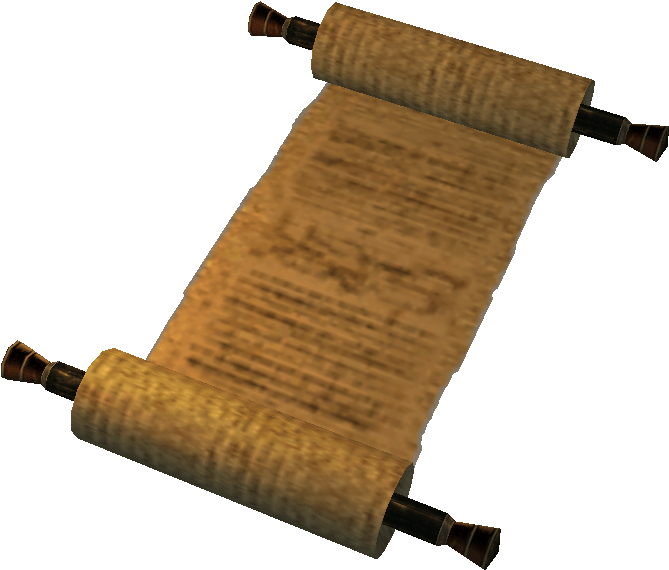 Declaration Of Independence Clipart - Scroll Morrowind (724x632), Png Download