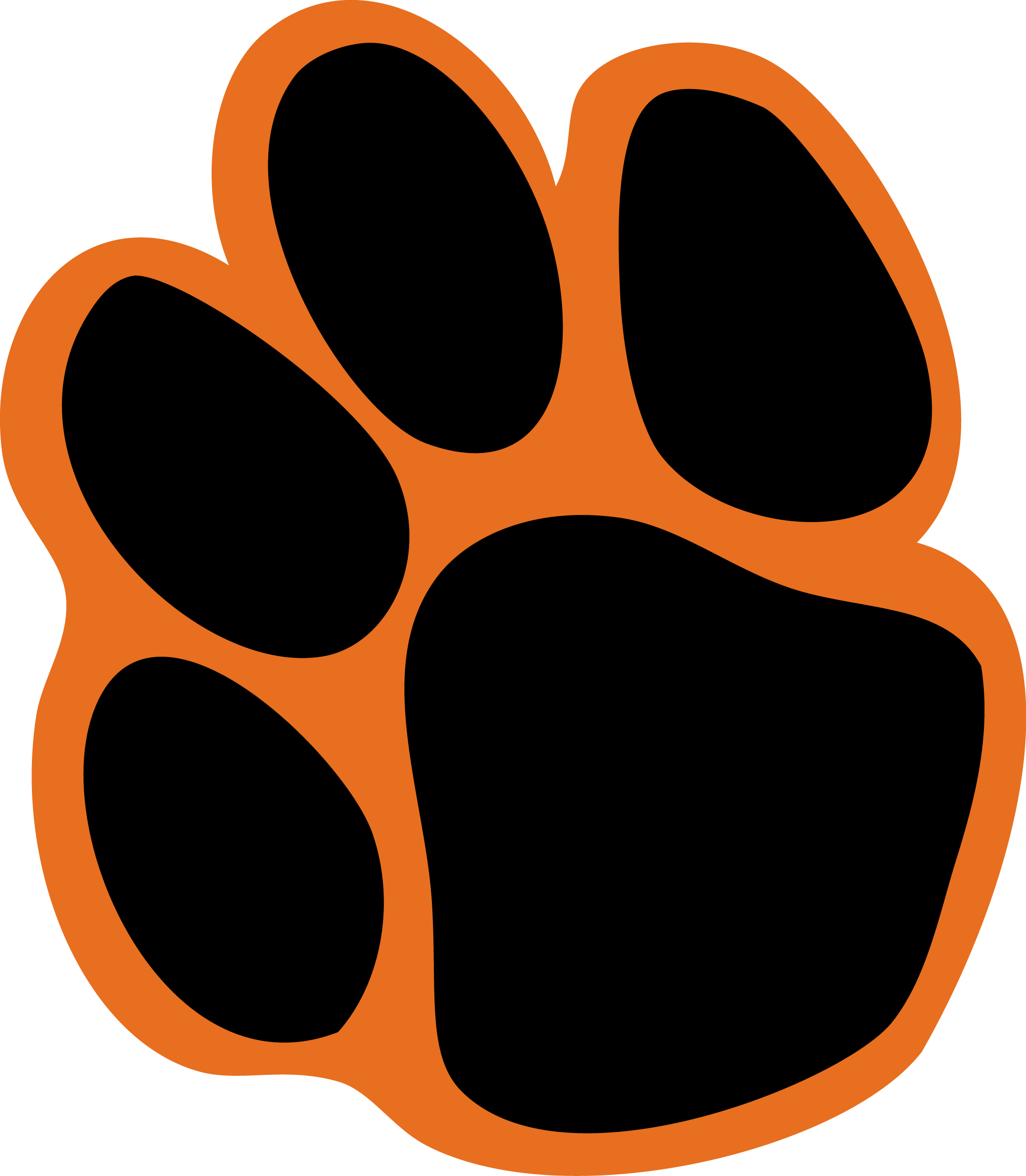 Tiger Print Clipart University Pacific - University Of The Pacific (2119x2430), Png Download