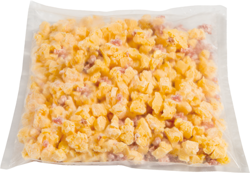 Readyscrambledbacon Bag - Bag Of Scrambled Eggs (500x347), Png Download