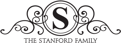 Stanford Family Monogram Wall Decal - Belvedere Designs Llc Stanford Family Monogram Design (451x451), Png Download
