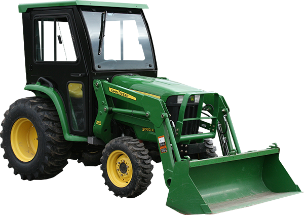 Images And Optional Accessories Are Shown Here For - John Deere 3038e Cab (600x424), Png Download