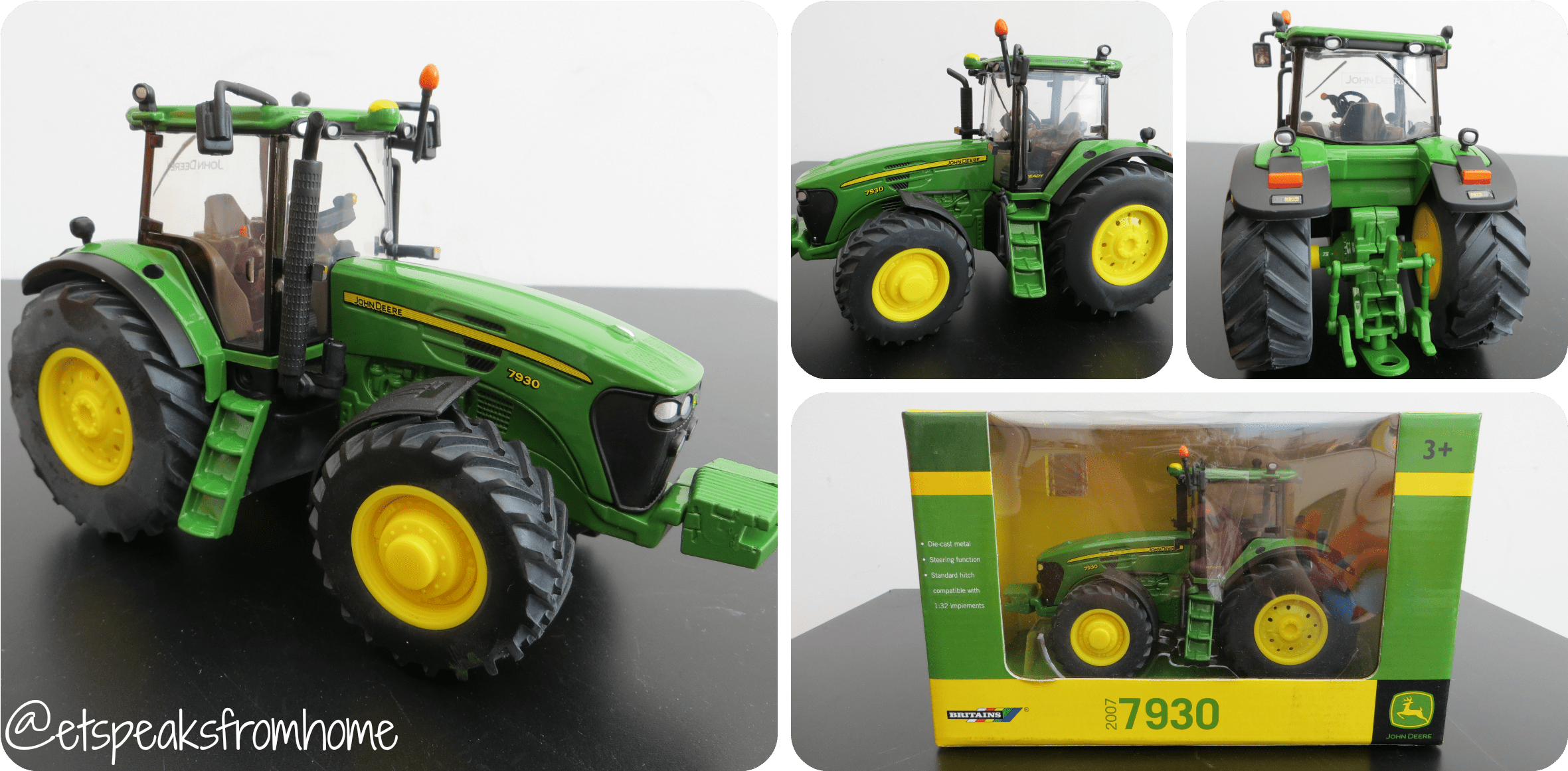 Britains Tomy John Deere 7930 Tractors (2400x1200), Png Download