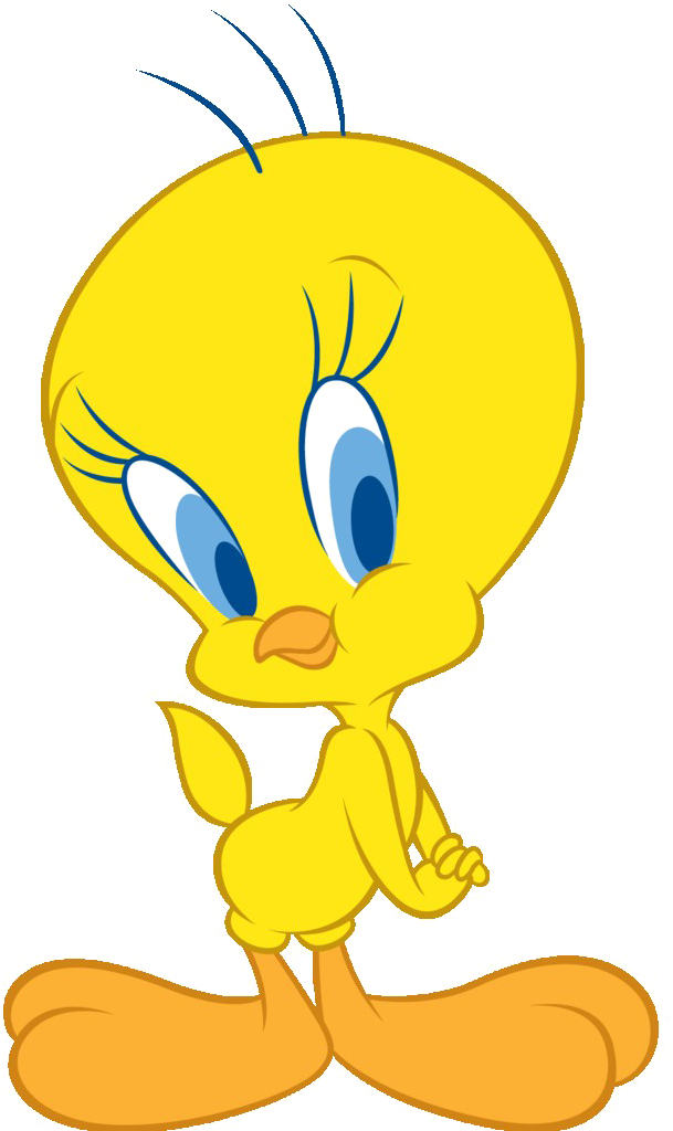Tweety Bird Png Photo - Cartoon Drawing With Colour (1000x1023), Png Download