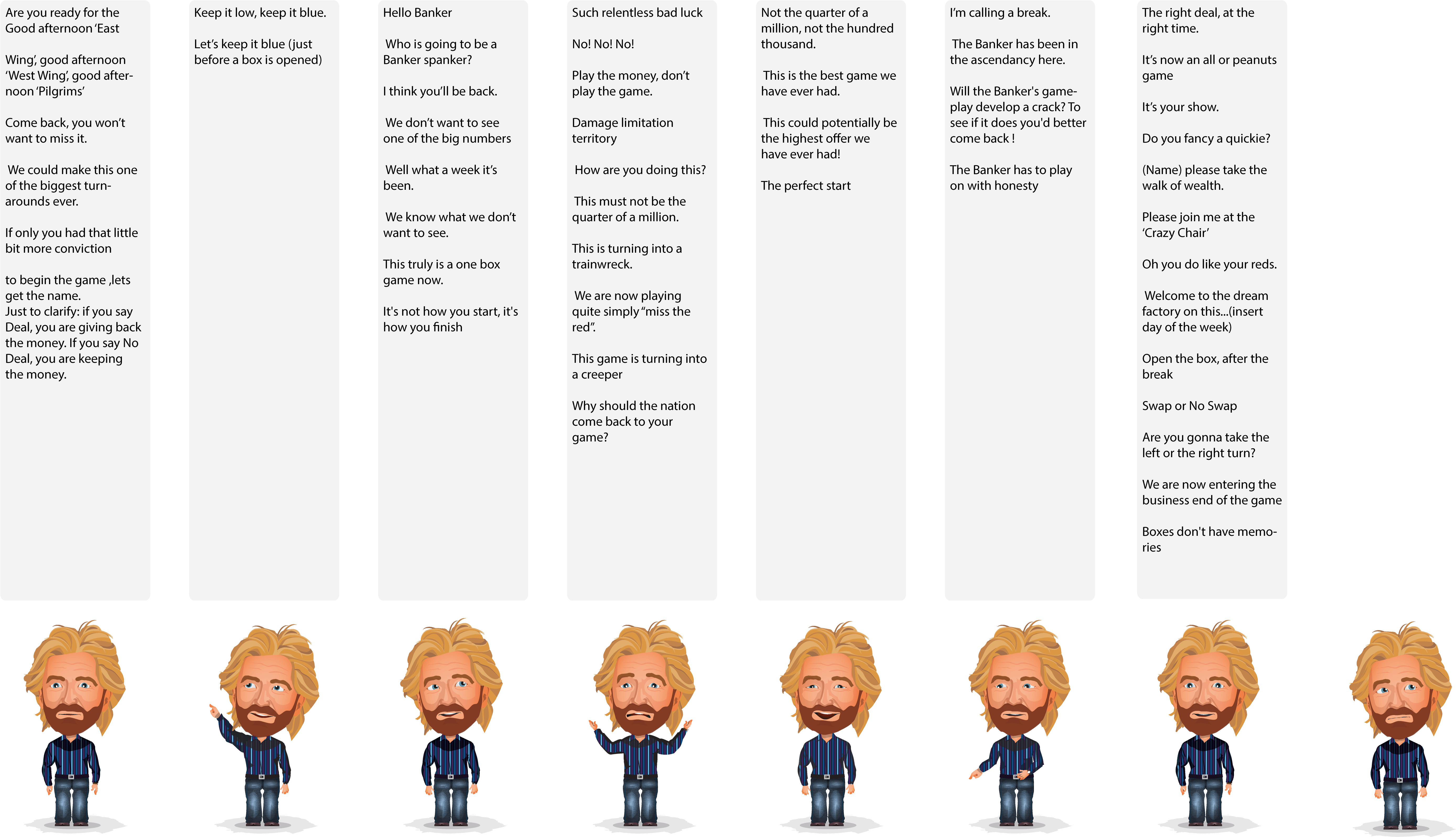 Noel Final Characters With The Sentences That He Is - Facial Expression (5874x3371), Png Download