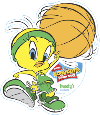 Cool Cuts Tweety Basketball - Tweety Bird Playing Basketball (480x480), Png Download