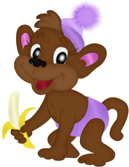 Cartoon-monkey 13 - Clip Art (600x600), Png Download