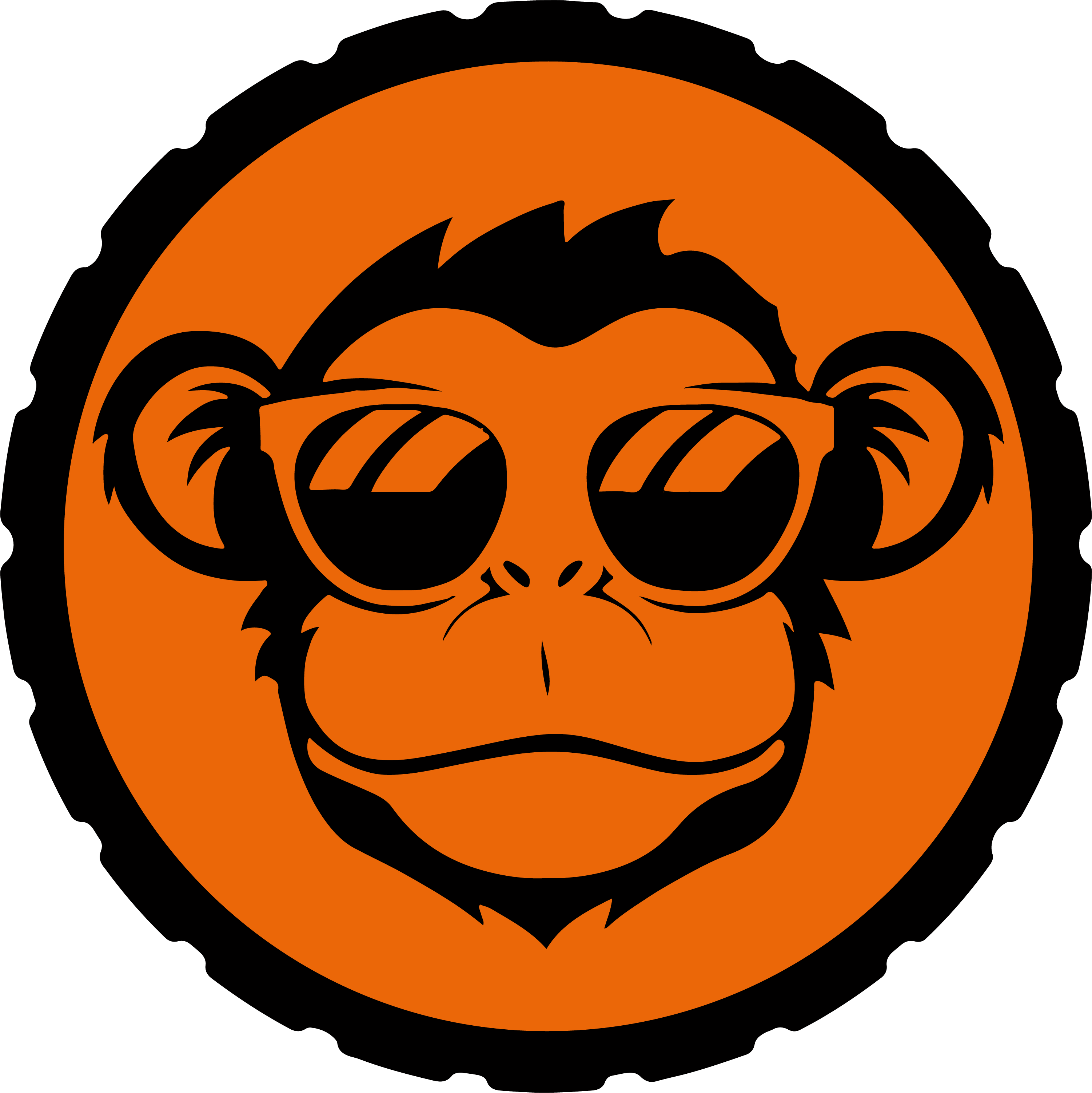 Download Greasy Monkey Transmission Greasy Monkey Transmission - Funny  Monkey Logo PNG Image with No Background 
