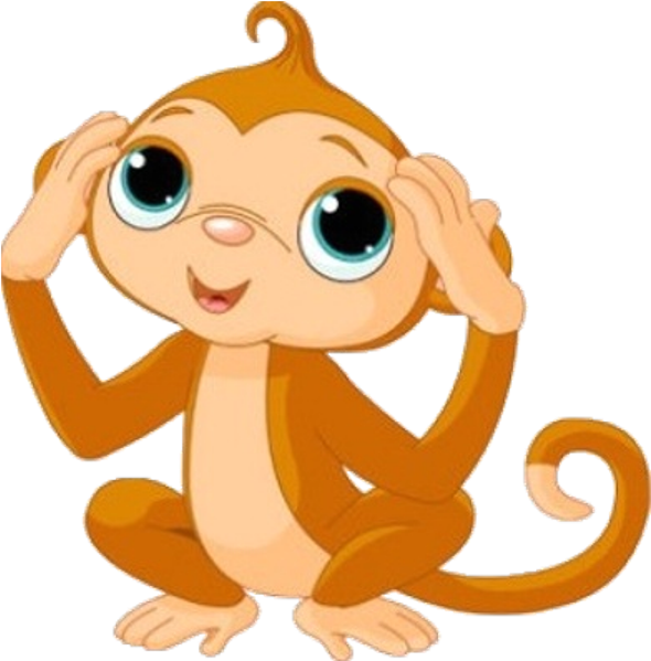 Funny Monkey Images - Monkey Clipart Png (600x600), Png Download