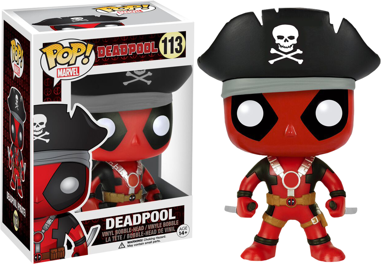 Deadpool Pirate Deadpool Funko Pop Vinyl Figure Popcultcha - Funko Pop Deadpool Pirate (1234x856), Png Download