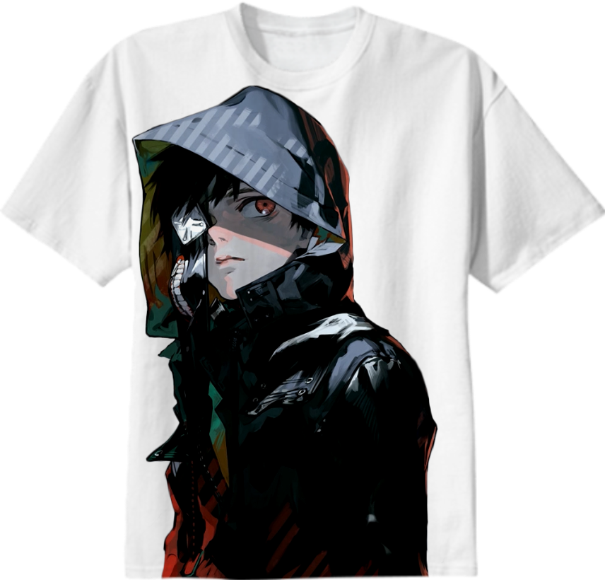 Shop Sad Boy Cotton T-shirt By Keana - Tokyo Ghoul Kaneki Wallpaper Android (856x820), Png Download