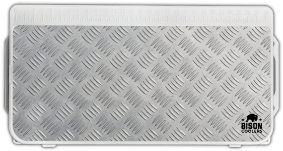 Bison Coolers Diamond Plate Lid Graphic - Wallet (600x400), Png Download