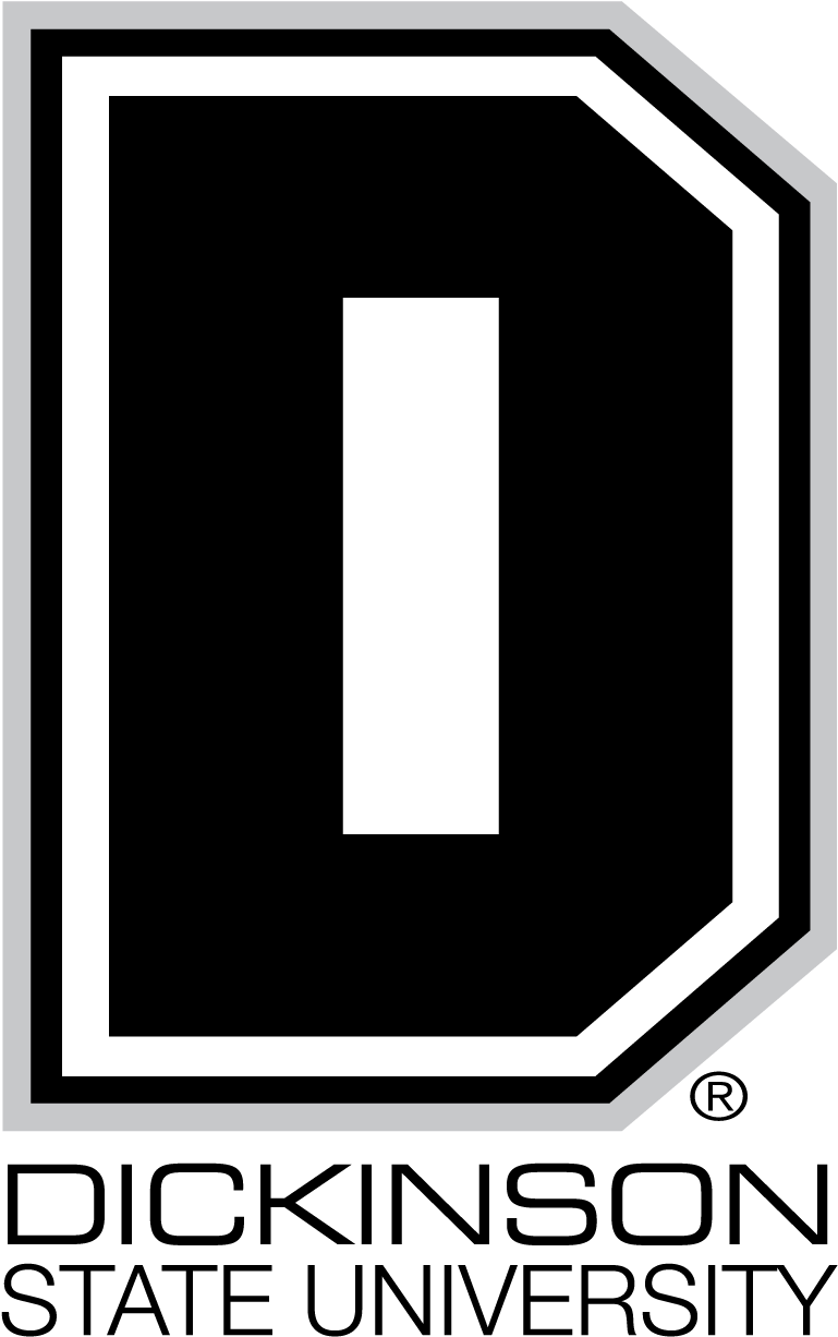 Logo Vertical Black And White - Dickinson State University (828x1290), Png Download