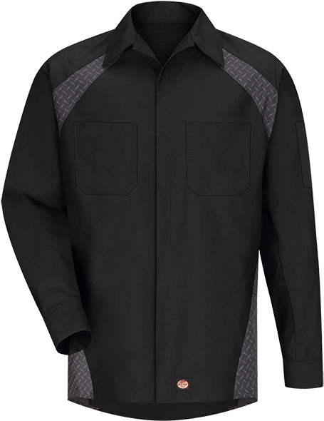 Black/diamond Plate - 5.11 Job Shirt Black (600x600), Png Download