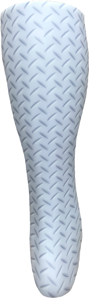 Diamond Plate - Ballet Flat (607x1024), Png Download