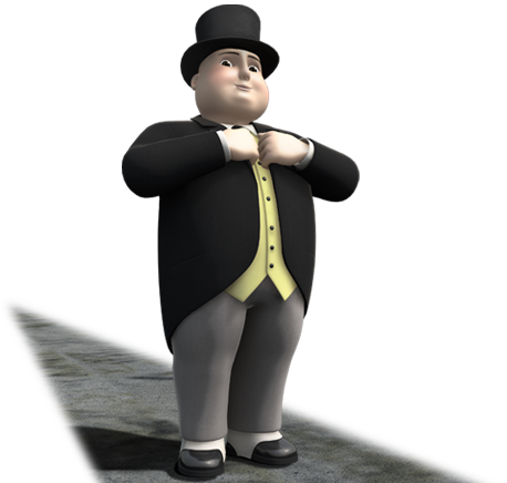 The Fat Controller - Thomas And Friends Man (458x436), Png Download