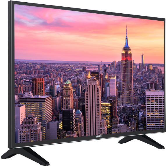 Vestel 39hd7000t Smart Hd Tv - New York City (1080x720), Png Download