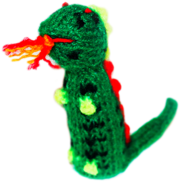 Fire Breathing Dragon Finger Puppet - Finger Puppet (1024x1024), Png Download