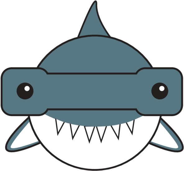 Animaru Hammerhead Shark - Hammer Shark Logo Png (800x800), Png Download