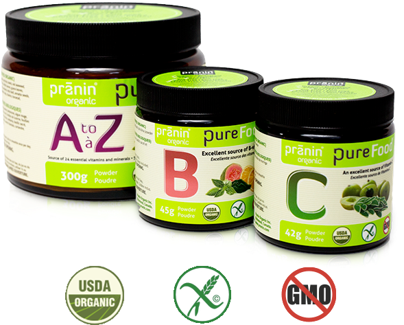 From Left To Right - Pranin Organic Pure Food A-z (640x472), Png Download