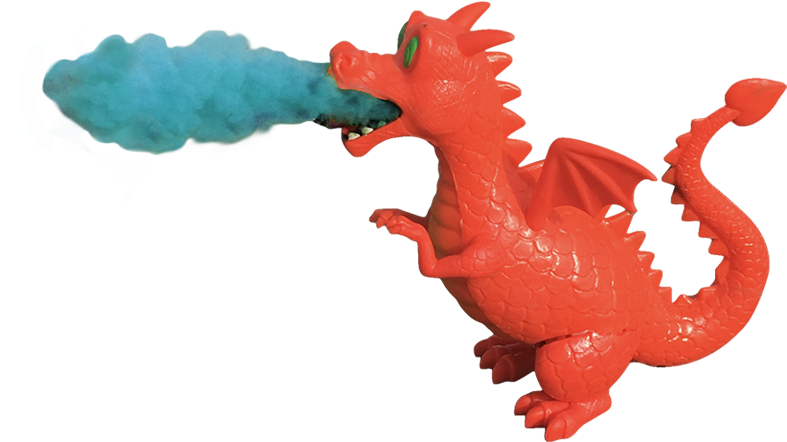 Fire Breathing Dragon - Animal Figure (802x464), Png Download