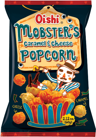 Mobster's - Oishi Popcorn Caramel And Cheese (500x500), Png Download
