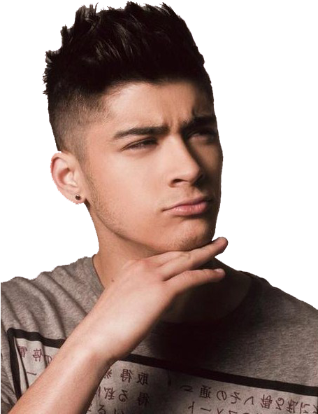Zayn Malik Png - Faded Haircut Zayn Malik (454x608), Png Download