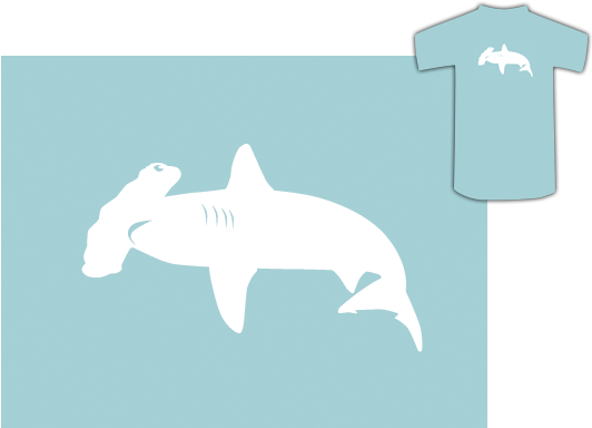 Hammerhead Shark - Bronze Hammerhead Shark (540x409), Png Download