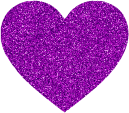 Purple Violet Heart Love Glitter - Lilac Glitter Heart Png (454x454), Png Download