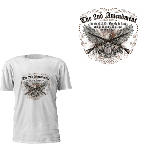 The 2nd Amendment - 2nd Second Amendment Right To Bare Arms Gun Rifle Pistol (500x500), Png Download