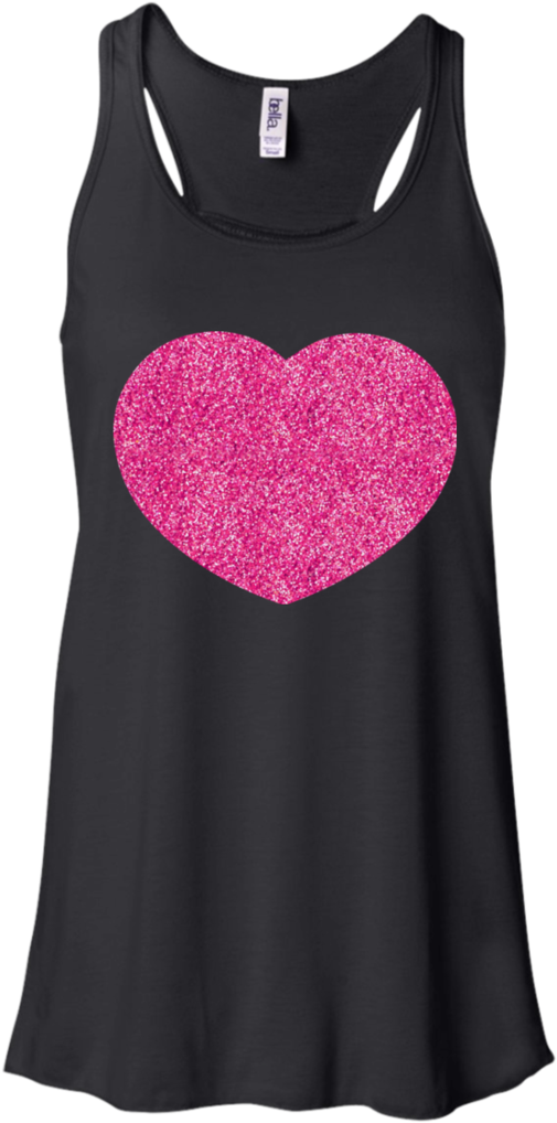 Pink Glitter Heart - Lipsense Inspired Flowy Racerback Tank Top, Ask Me (1024x1024), Png Download