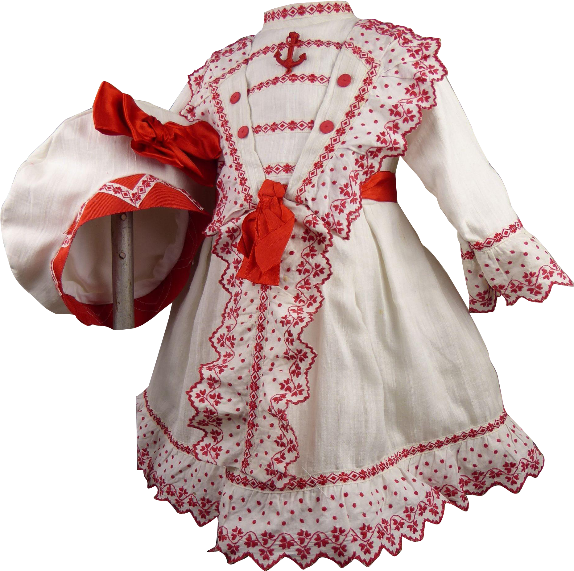 Marvelous French Striped White Silky Muslin Mariner/sailor - Clothing (1860x1860), Png Download