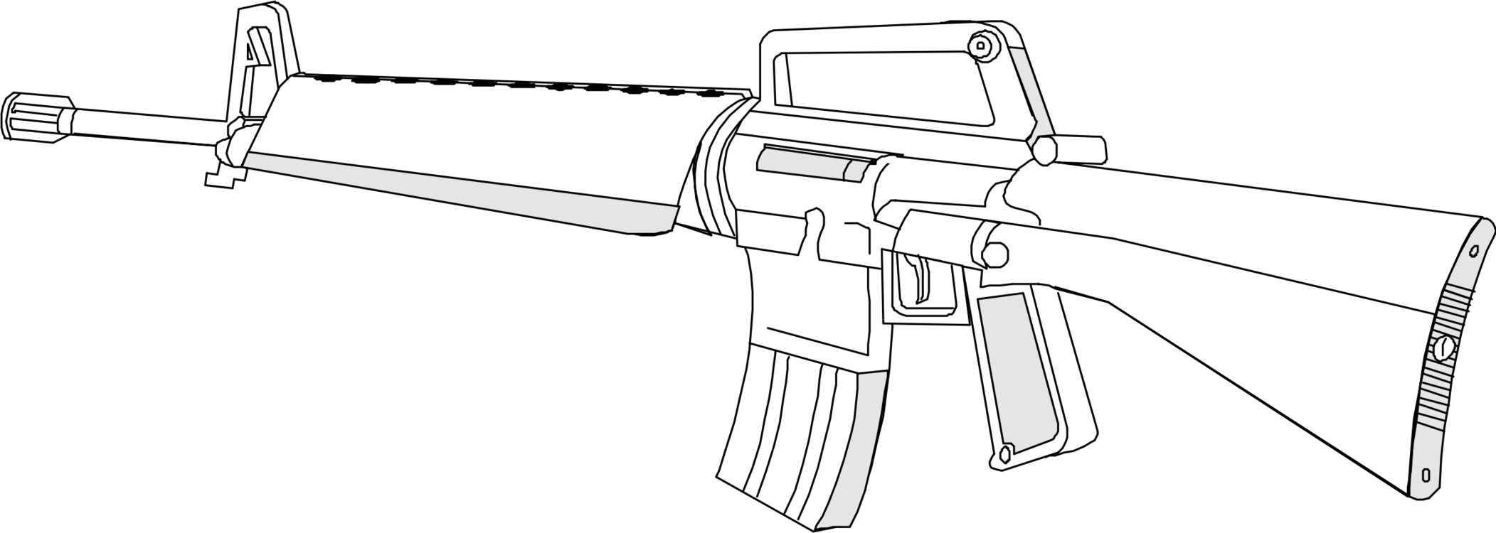 Download Gun Barrel M16 Rifle Weapon - M16 Clip Art PNG Image with No  Background - PNGkey.com