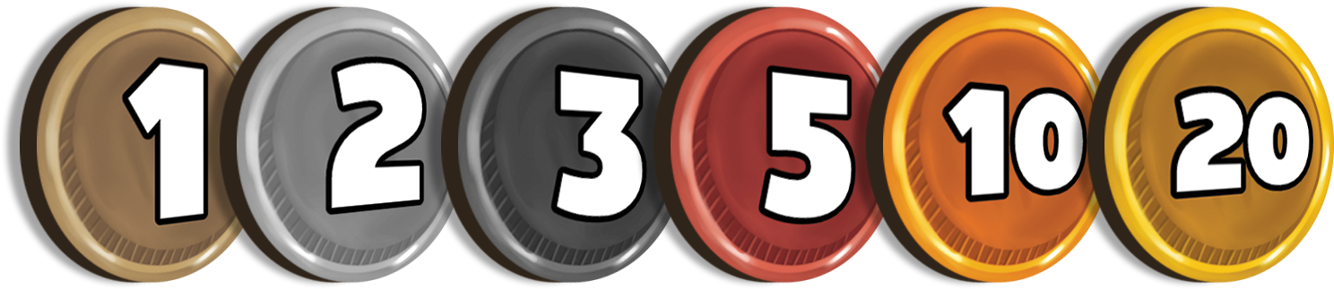 Each Coin Comes With A Png, And At A Size That Works - Circle (1500x363), Png Download