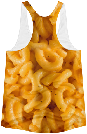 Women's Mac N Cheese All Over Tank Top - Macaroni And Cheese (498x498), Png Download