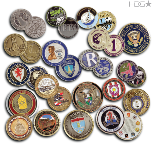 Cat Challenge Coins - Military/ Challenge/ Flip Coin (1.75") Quantity(100) (500x500), Png Download